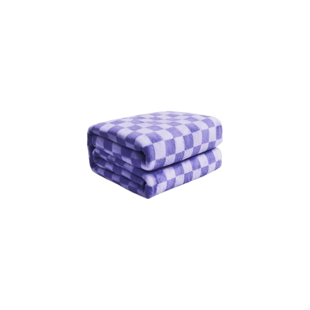 Checkered Flannel Fleece Throw Blanket Soft Cozy Checkerboard Grid Print Chessboard Gingham Pattern Blankets for Bed Couch Sofa, 50"x60", Sage Green