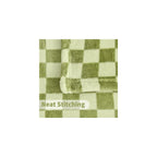 Checkered Flannel Fleece Throw Blanket Soft Cozy Checkerboard Grid Print Chessboard Gingham Pattern Blankets for Bed Couch Sofa, 50"x60", Sage Green