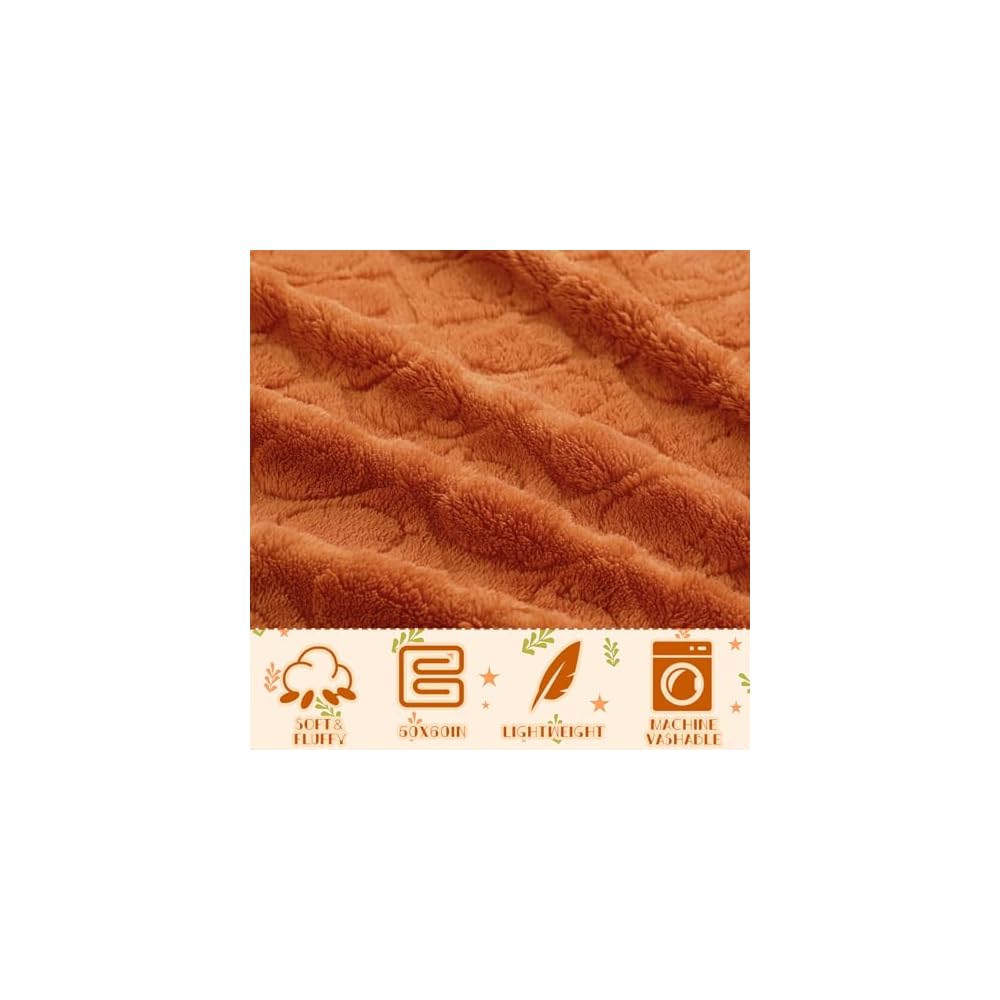 Fall Halloween Pumpkin Throw Blanket Fall Decor 50" x 60"