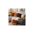 Fall Pillow Covers 18x18 2Pcs Rust Pumpkin Fall Decorations for Home