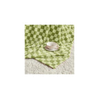 Checkered Flannel Fleece Throw Blanket Soft Cozy Checkerboard Grid Print Chessboard Gingham Pattern Blankets for Bed Couch Sofa, 50"x60", Sage Green