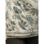 Fall White Pumpkin Orange Leaves Flannel Throw Blanket 60x80