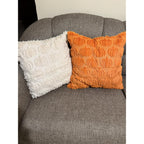 Fall Pillow Covers 18x18 2Pcs Rust Pumpkin Fall Decorations for Home